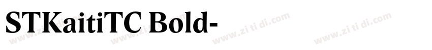 STKaitiTC Bold字体转换